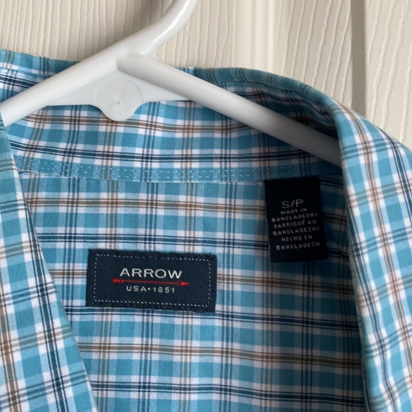 Arrow Small Green Short Sleeved Collared Shirt - Picture 3 of 3